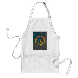 Happy Thanksgiving Shadow Turkey Adult Apron