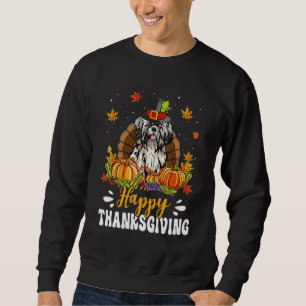 Happy Thanksgiving Shih Tzu Dog Turkey Pumpkin Sweatshirt