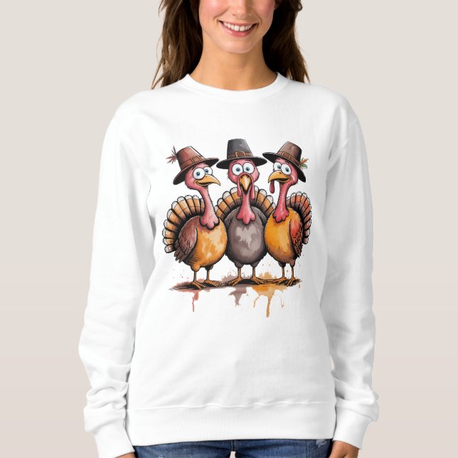 Happy Thanksgiving Shirt | Fall Holiday Turkey Day (Front)