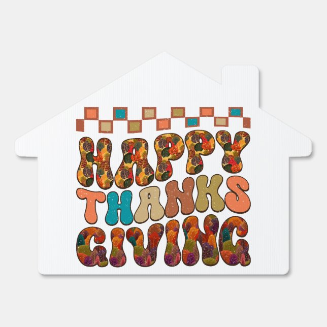 Happy Thanksgiving Sign (Front)