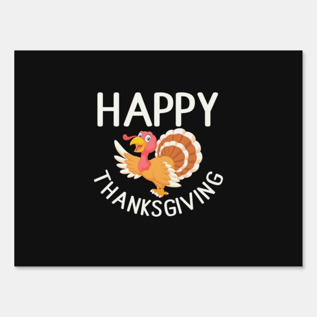 Happy Thanksgiving Sign (Front)