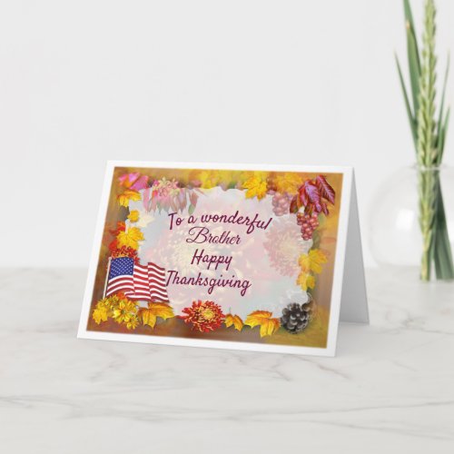 Happy Thanksgiving Sister Thanksgiving Holiday Card