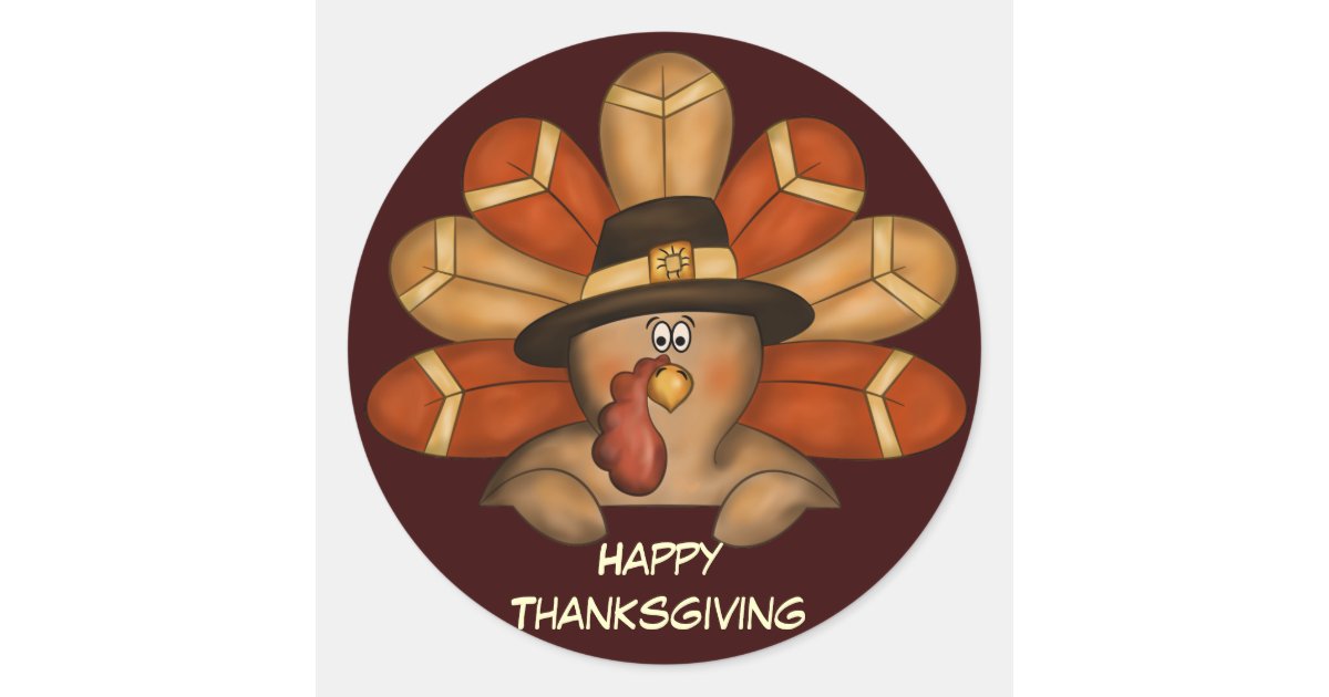 Happy Thanksgiving Sticker | Zazzle