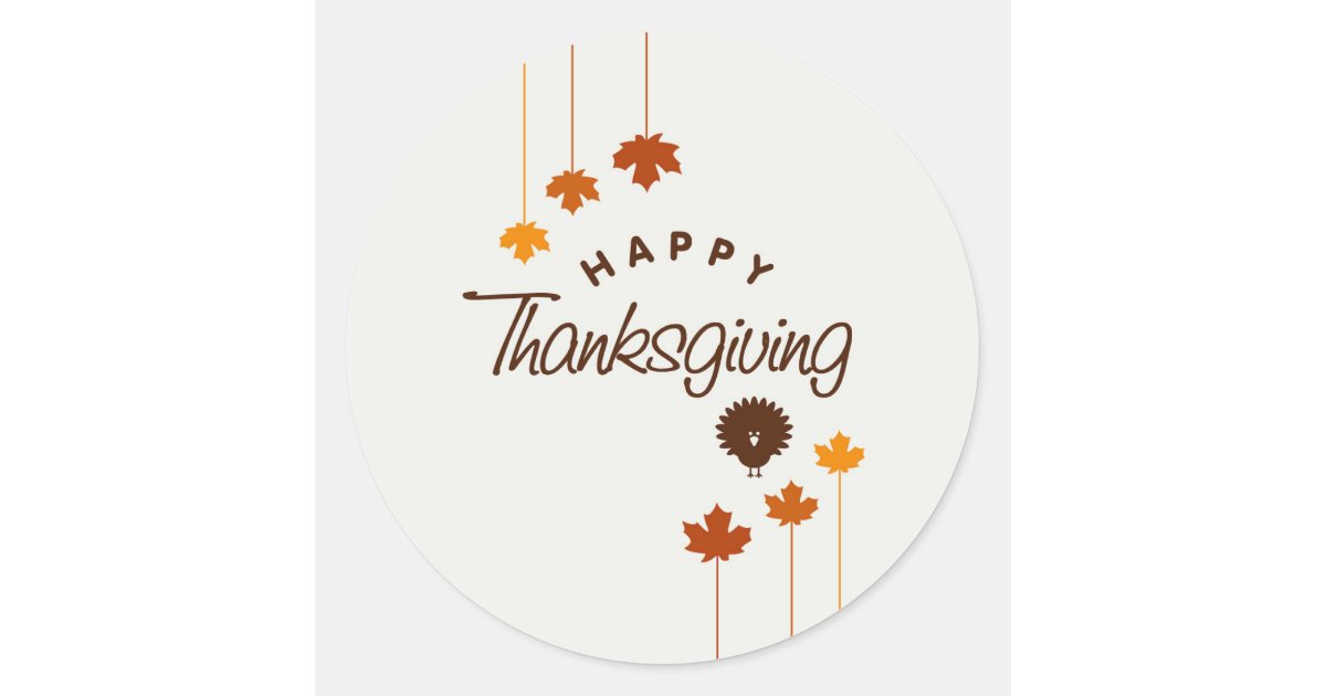 Happy Thanksgiving' Sticker