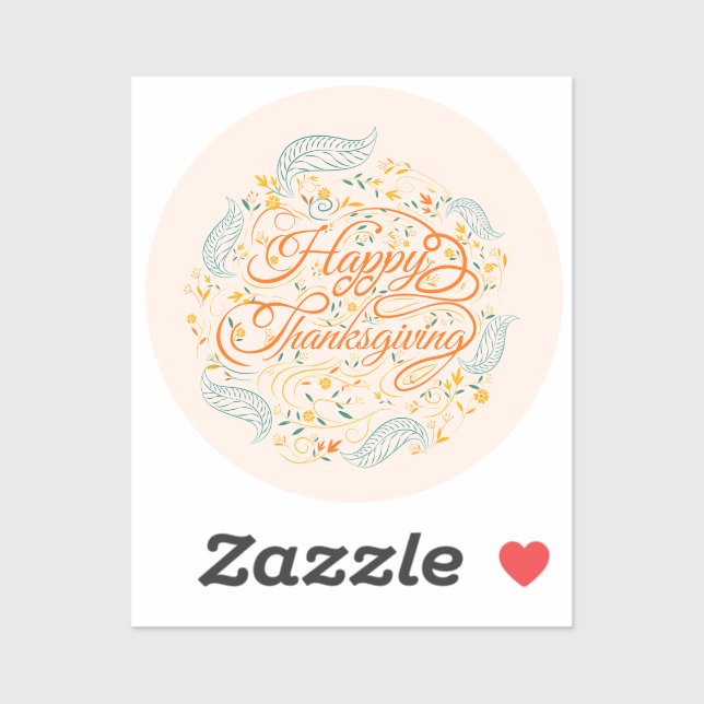 Happy Thanksgiving  Sticker (Sheet)