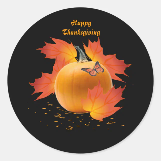 Happy Thanksgiving Sticker Zazzle