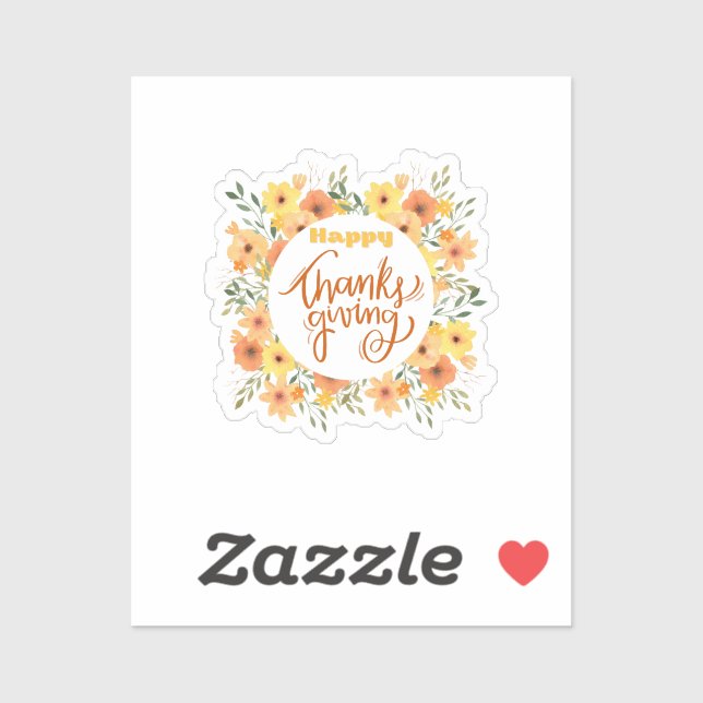 Happy Thanksgiving  Sticker (Sheet)