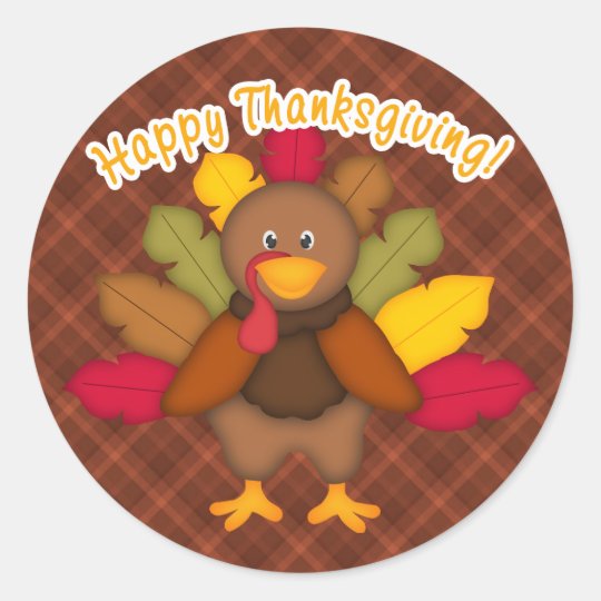 Happy Thanksgiving Sticker | Zazzle.com