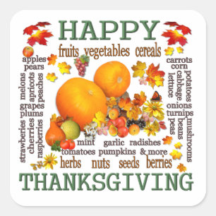 Happy Thanksgiving ~ Sticker