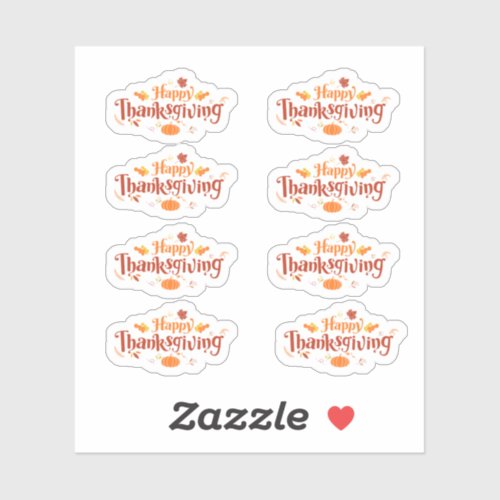 Happy Thanksgiving Stickers