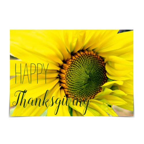 Happy Thanksgiving Sunflower Friend Card