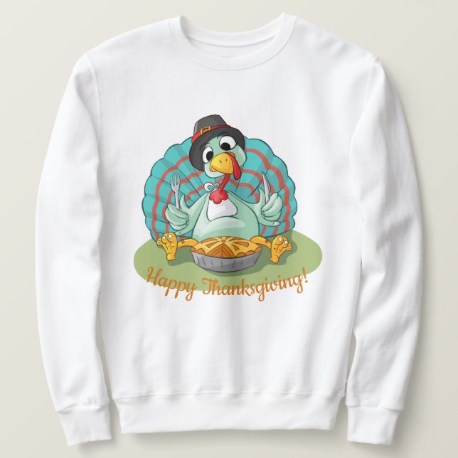 Happy Thanksgiving Sweatshirt (Design Front)