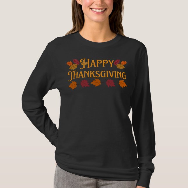 Happy Thanksgiving T-Shirt (Front)