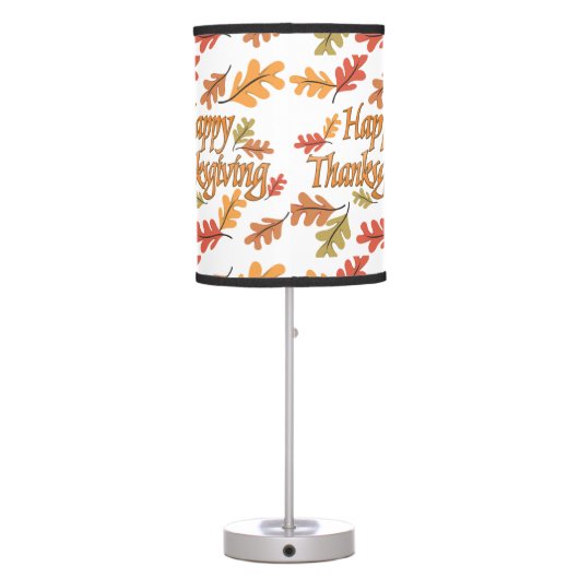 Happy Thanksgiving Table Lamp (Back)
