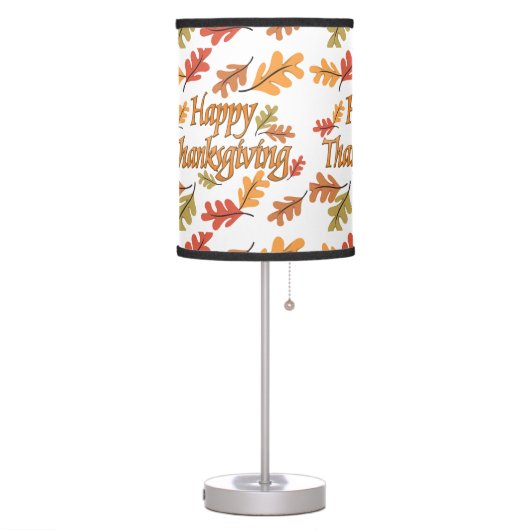 Happy Thanksgiving Table Lamp (Left)