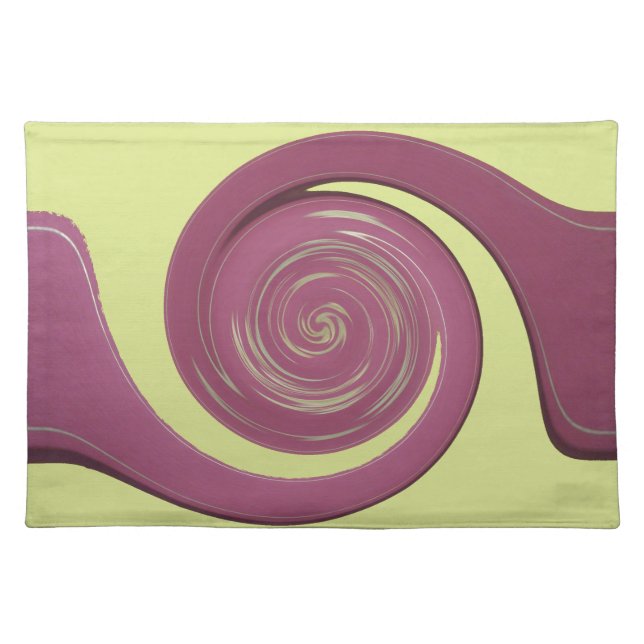 Happy Thanksgiving Text Art Design.  Cloth Placemat (Front)