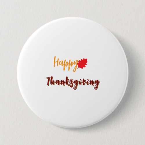 Happy thanksgiving text button