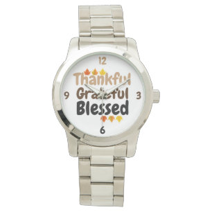 happy Thanksgiving Thankful, Grateful, Blessed Watch