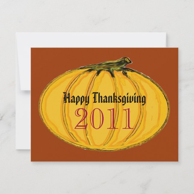 Happy Thanksgiving The MUSEUM Zazzle Gifts Holiday Card (Front)
