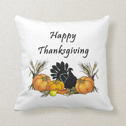 Happy Thanksgiving Throw Pillow | Zazzle