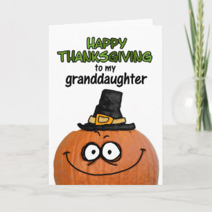 Happy Thanksgiving to my Granddaughter Holiday Card