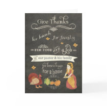 Happy Thanksgiving to our pastor and his family Holiday Card