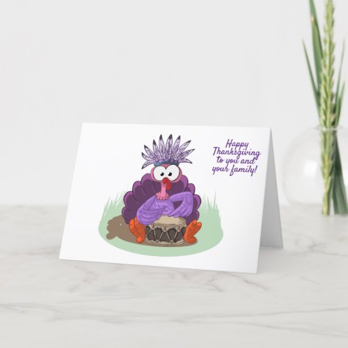 Happy Thanksgiving to you and your family Thank You Card