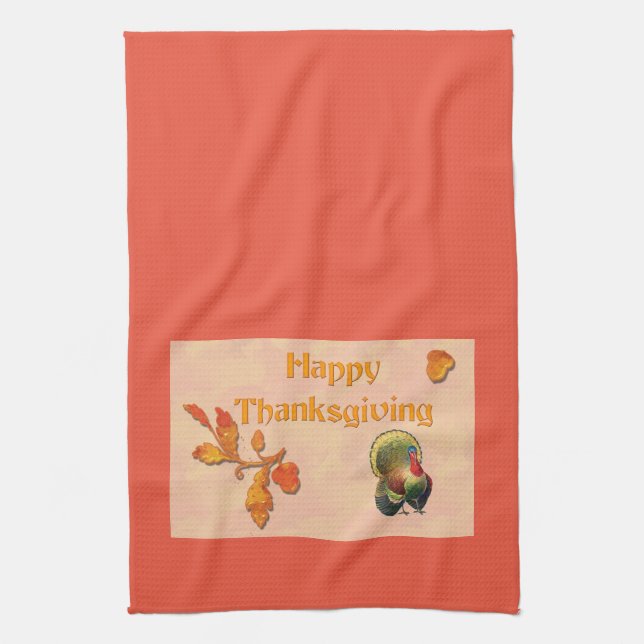 Happy Thanksgiving Towel (Vertical)