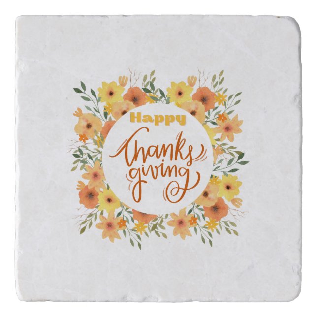 Happy Thanksgiving Trivet (Front)