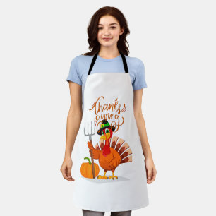 Happy Thanksgiving Turkey   Apron