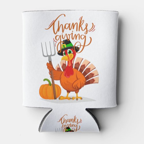 Happy Thanksgiving Turkey Can Cooler
