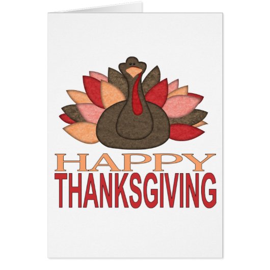 Happy Thanksgiving turkey Cards (Front)