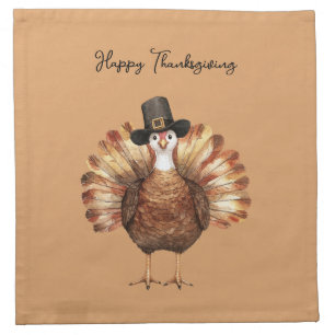 Happy Thanksgiving Turkey Cloth Napkin
