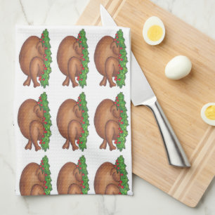Happy Thanksgiving Turkey Day Dinner Platter Towel
