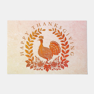 Happy Thanksgiving Turkey Doormat