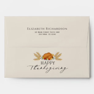 Happy Thanksgiving Turkey Envelopes