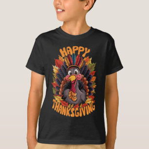 Happy Thanksgiving Turkey Family Fall T-Shirt