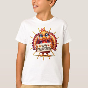 Happy Thanksgiving turkey funny T-Shirt
