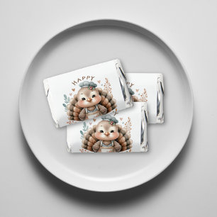 Happy Thanksgiving Turkey Holiday Hershey's Miniatures