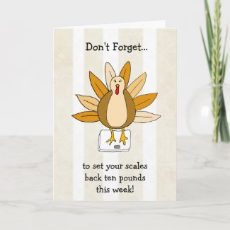 Happy Thanksgiving Turkey Humor Card