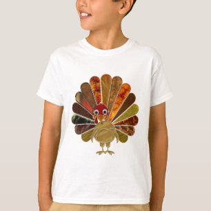 Happy Thanksgiving Turkey - Kids' T-Shirt