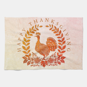 Happy Thanksgiving Turkey Kitchen Towel