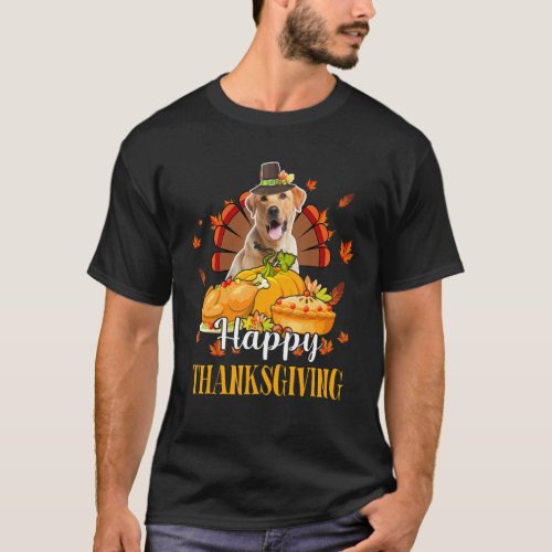 Happy Thanksgiving Turkey Labrador Retriever Weari T_Shirt