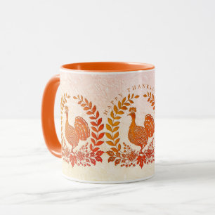 Happy Thanksgiving Turkey Mug
