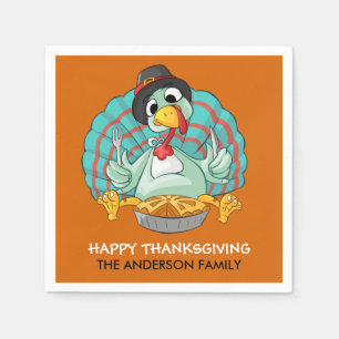 Happy Thanksgiving Turkey Napkins