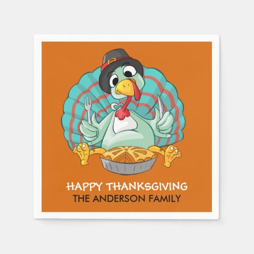 Happy Thanksgiving Turkey Napkins