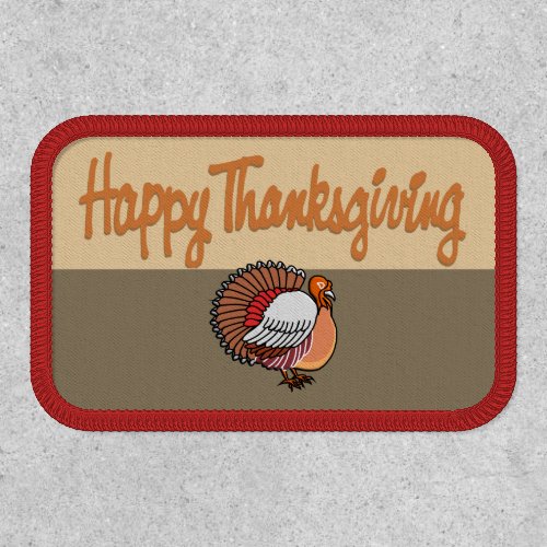 Happy Thanksgiving Turkey Patch