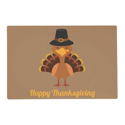 Happy Thanksgiving Turkey Personalized Placemat