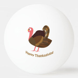 Happy Thanksgiving! Turkey Ping-Pong Ball