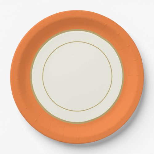 Happy Thanksgiving Turkey Rim Paper Plates